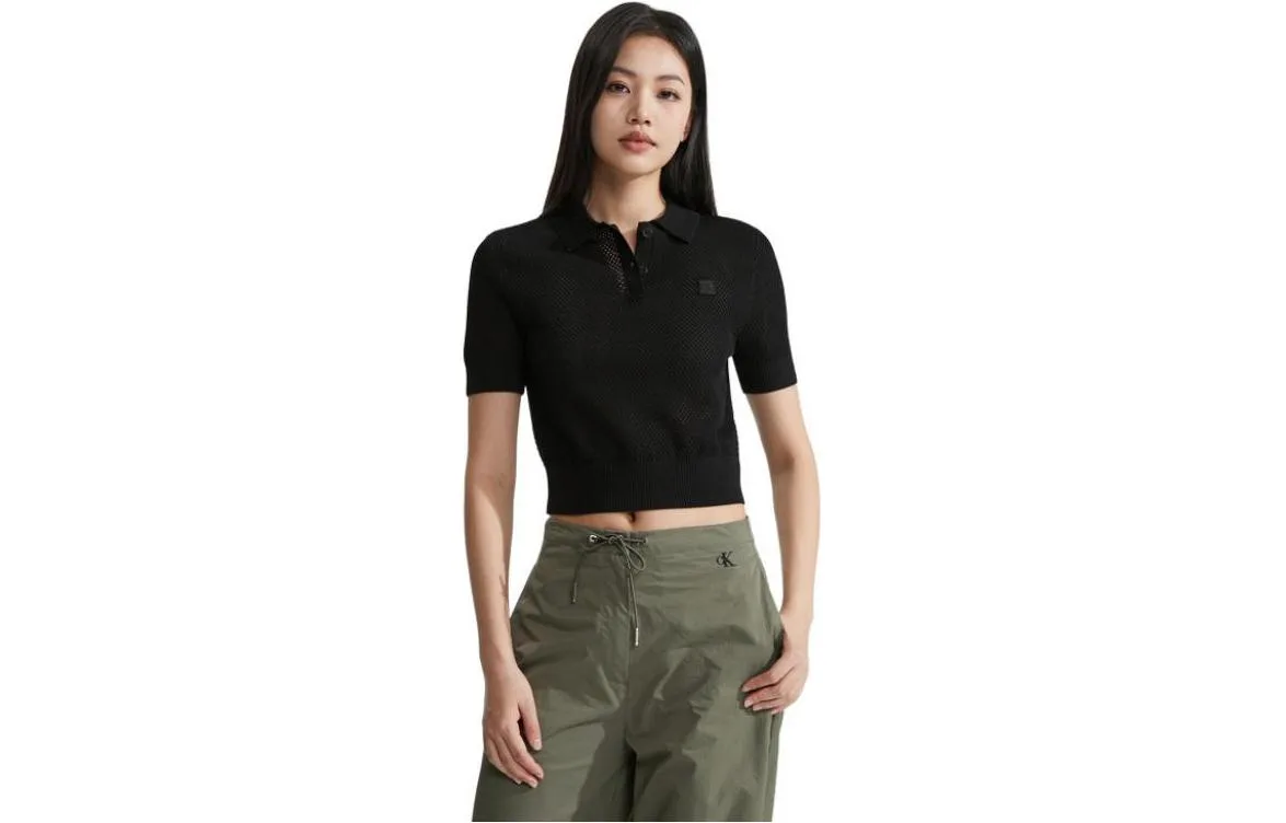 Calvin Klein Трикотажный свитер женский Space Black