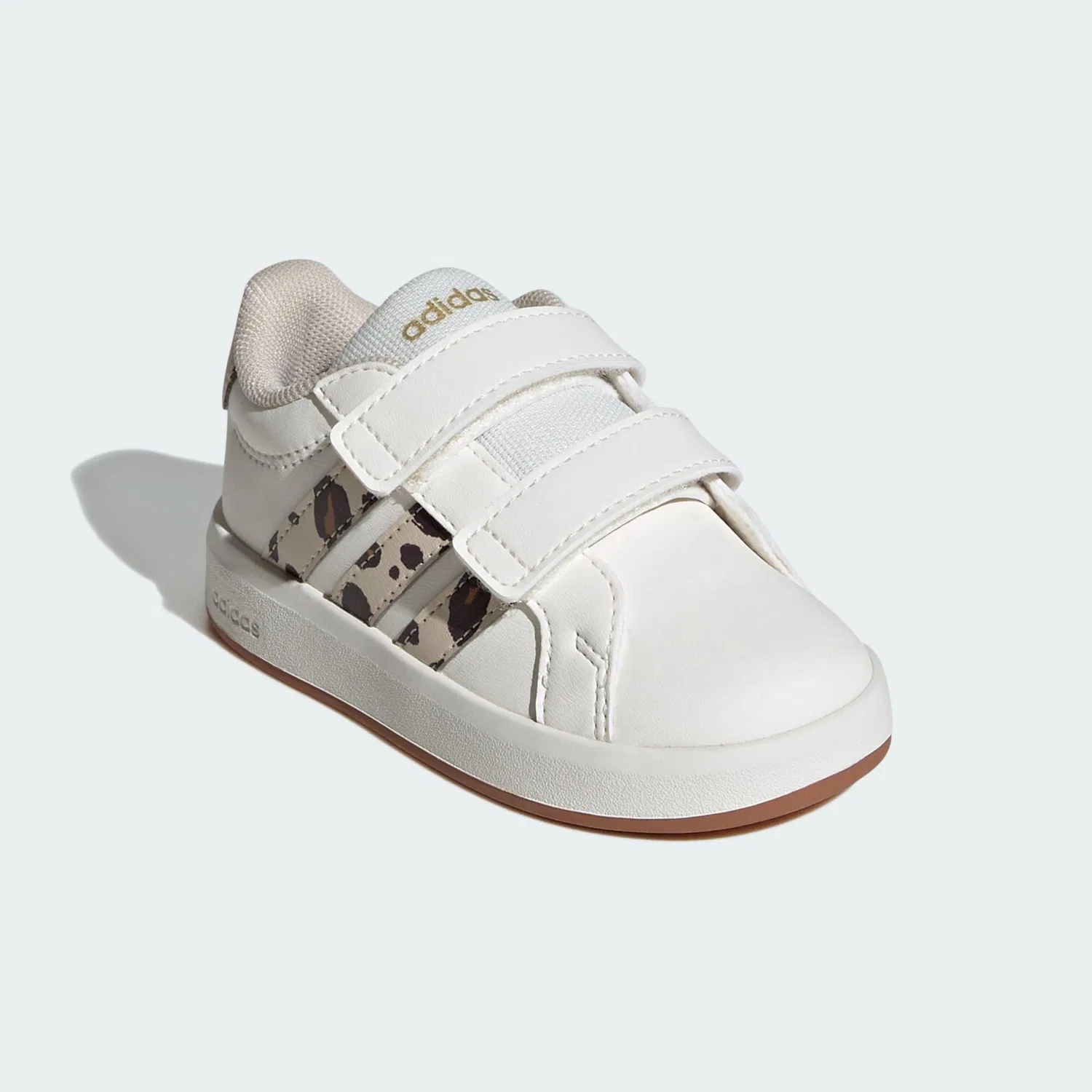 Детские кроссовки на липучках Grand Court 3.0 Adidas, Weiss — фото 4