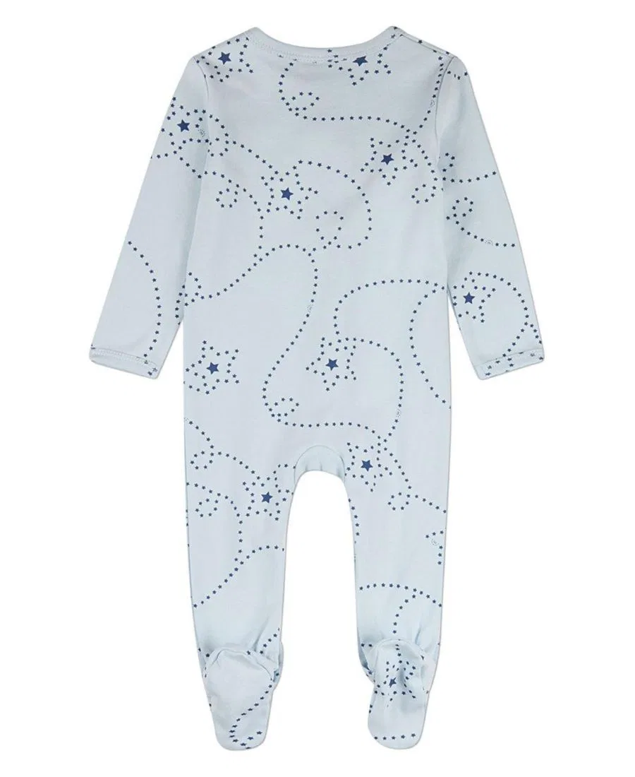 Боди-комбинезон с длинным рукавом Entangled Stars MeMoi, Baby Blue — фото 2