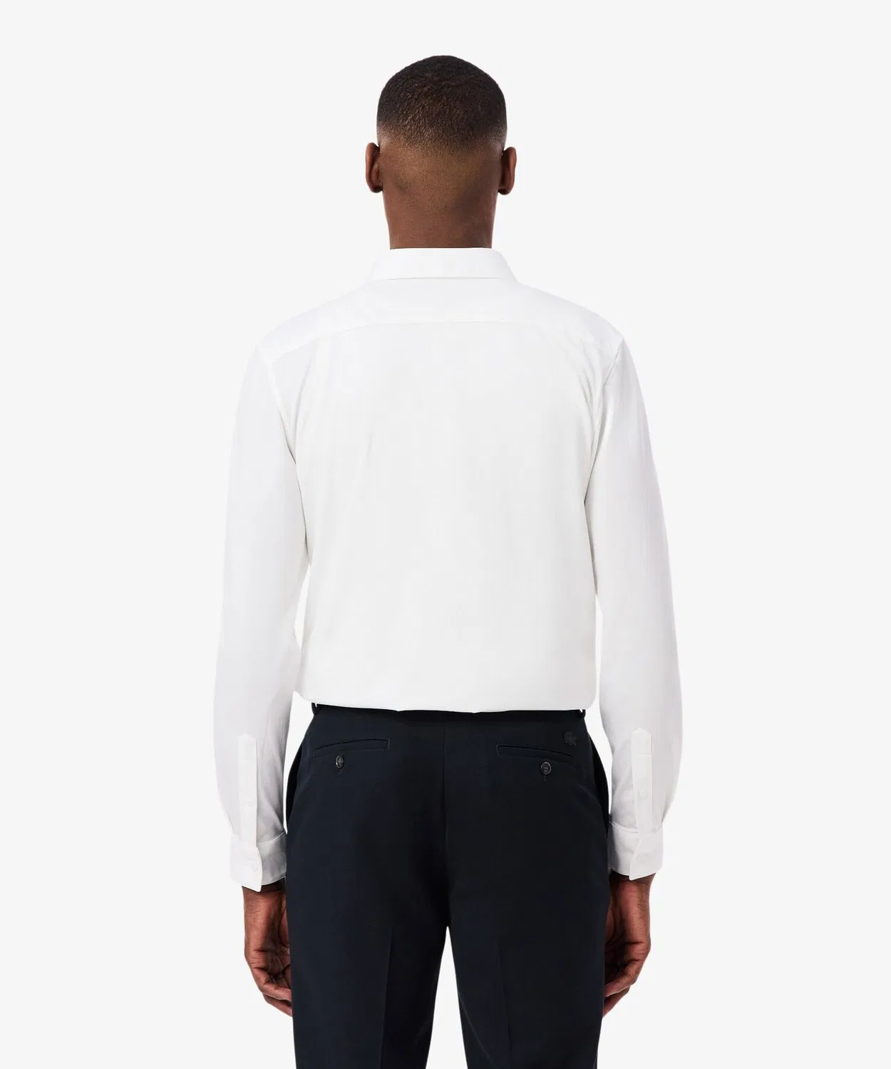 Мужская рубашка Slim Fit с длинным рукавомLACOSTE, Dark Navy — фото 4