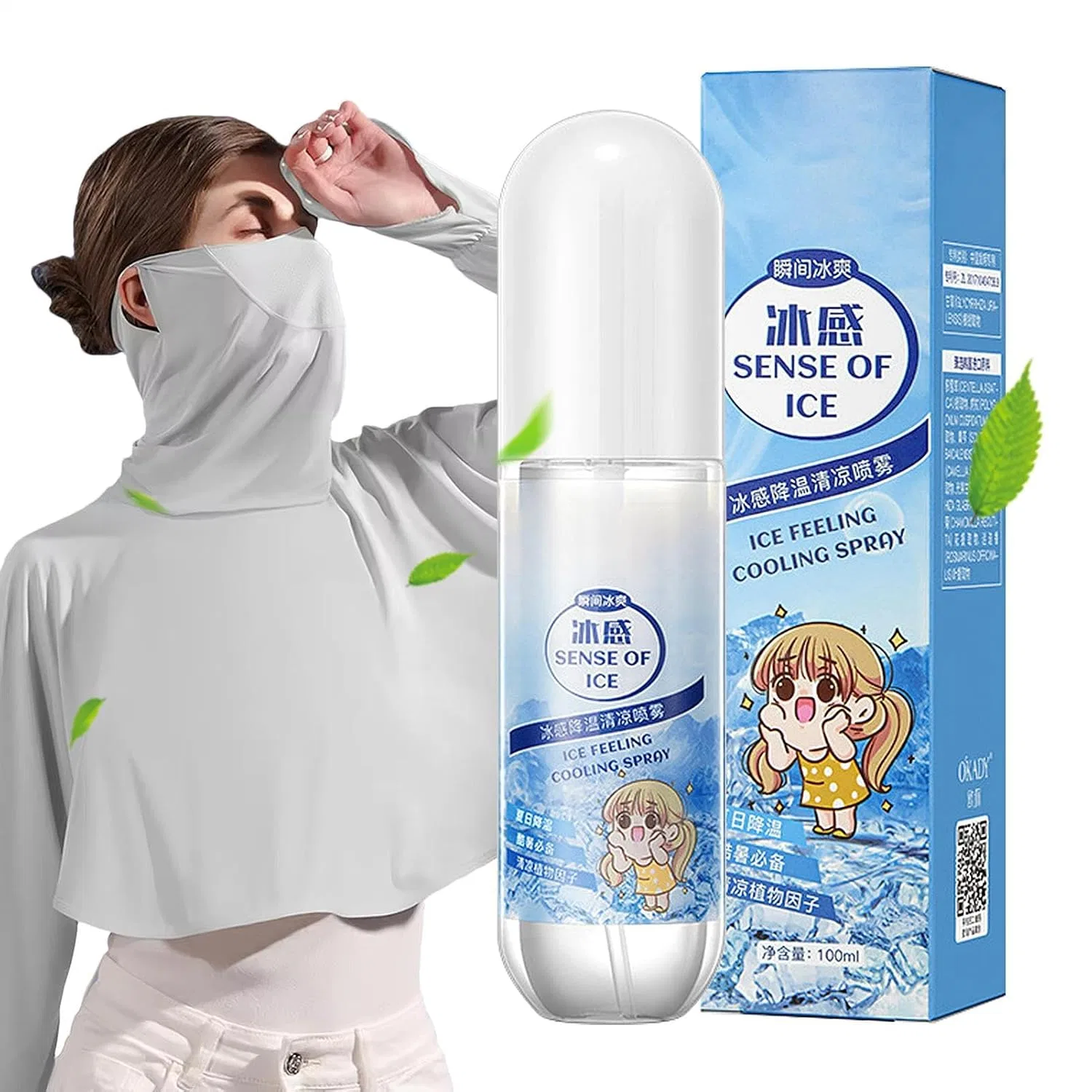 Охлаждающий спрей, Mint, 100 мл Generic