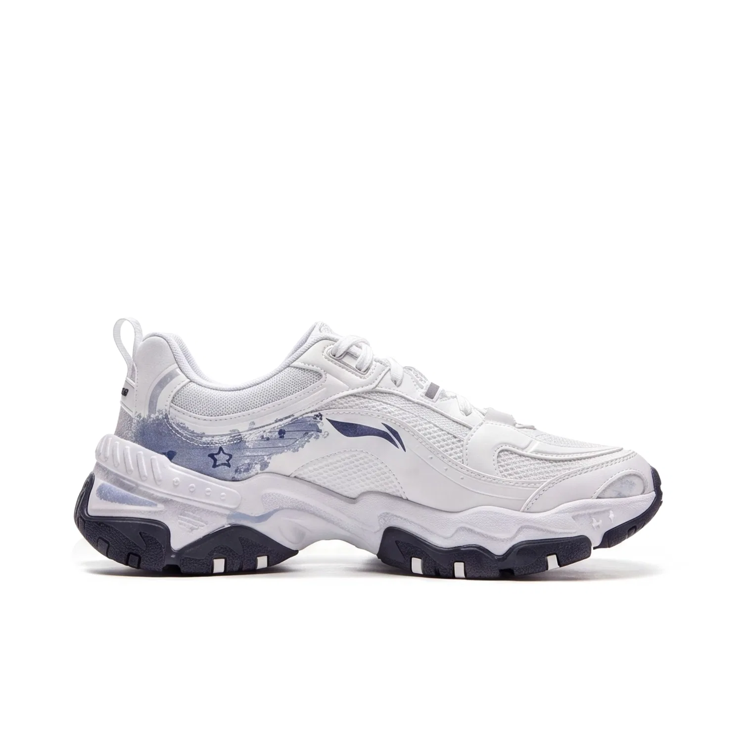 Детские кроссовки с принтом STAY TRUE Li-Ning, White — фото 3