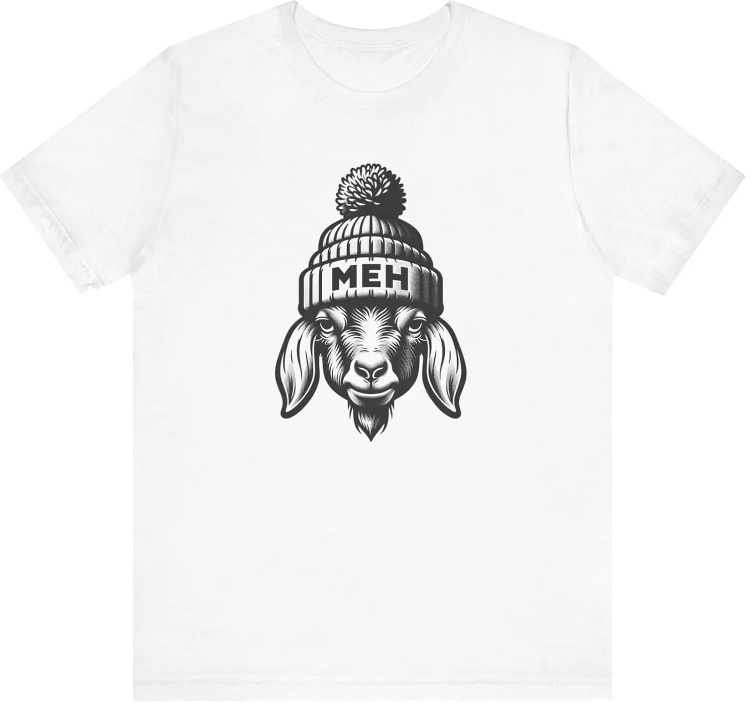 Женская футболка с козой MEH Bella+Canvas, White