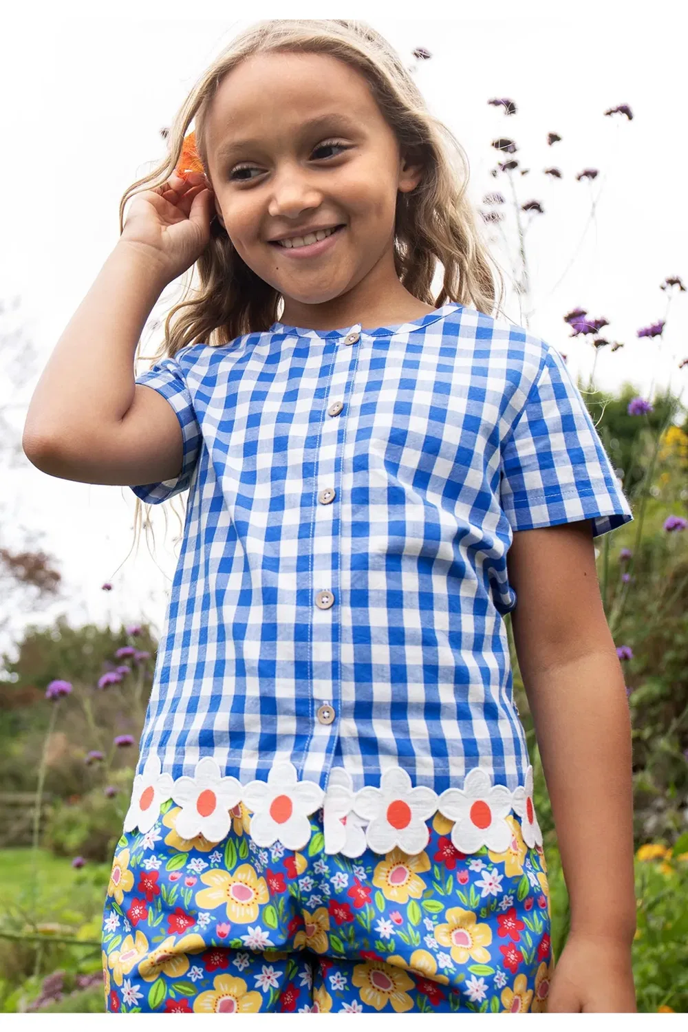 Детская рубашка Sarah Frugi, Blue — фото 2