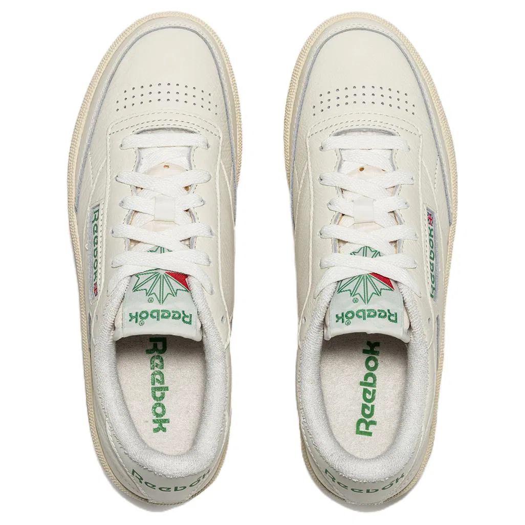 Детские кроссовки для скейтбординга низкие Reebok, White/Ecru/Green — фото 4