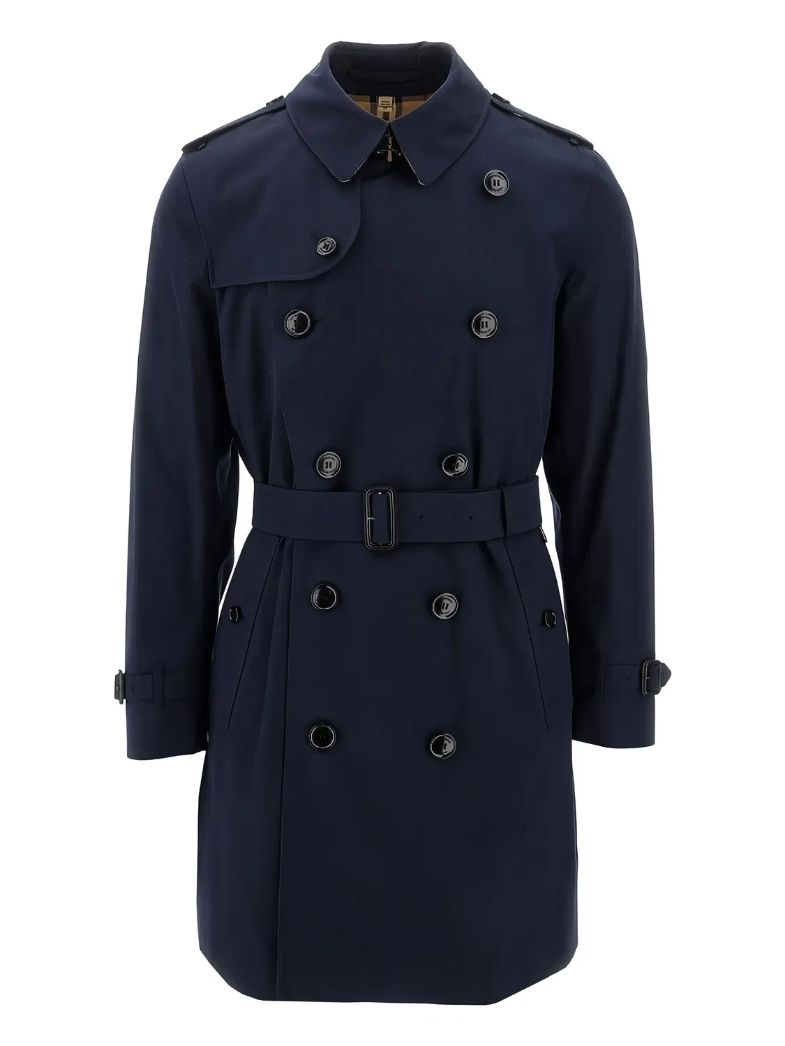 Двубортное тренч-пальто Burberry, синий