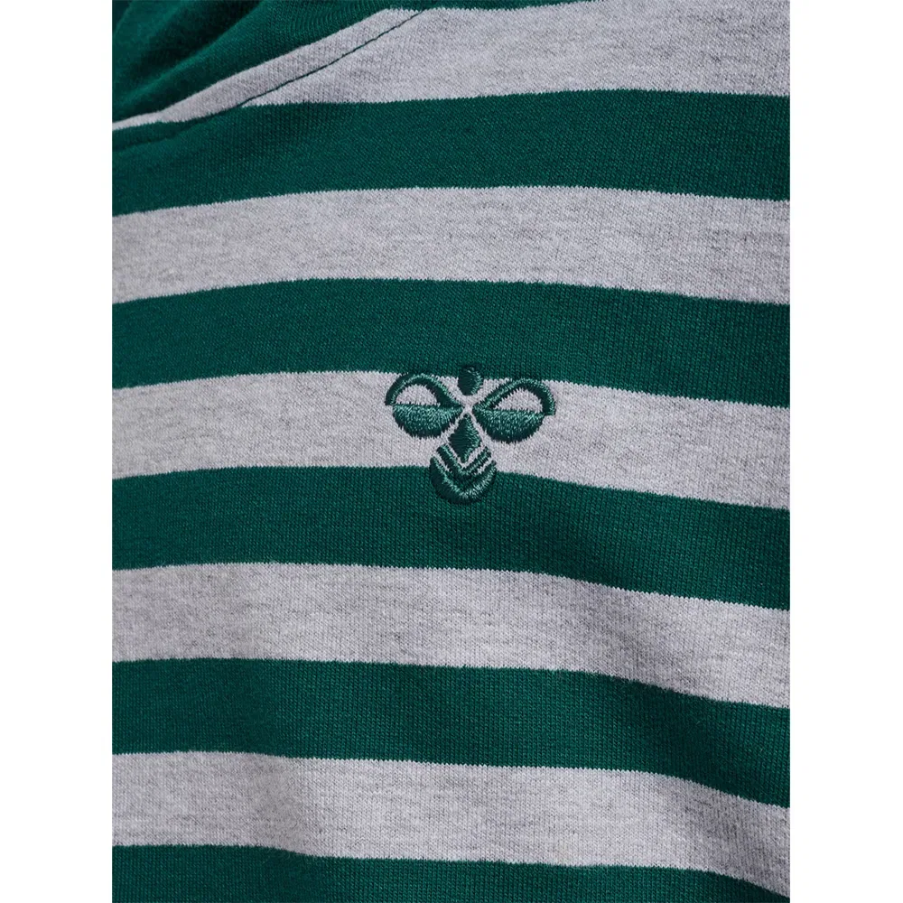 Детское худи для девочек с контрастными вставками Conelly Boxy Contrast Hummel, Green — фото 4