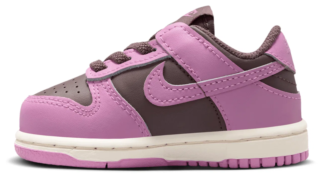 Кроссовки для девочек Dunk Low Nike, цвет Tattoo/Light Magenta/Pale Ivory — фото 2