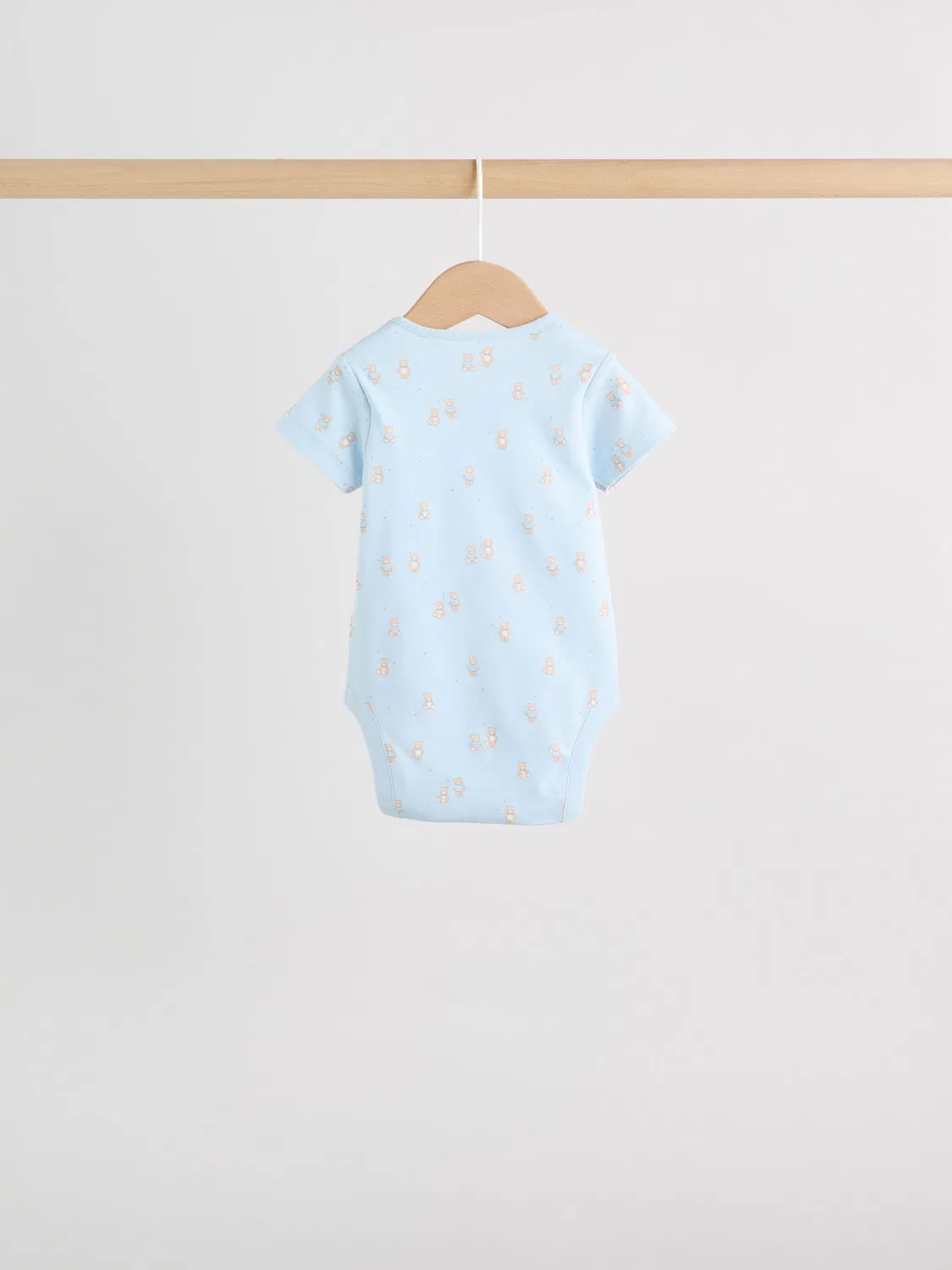 Комплект боди с коротким рукавом, 5 штук, Baby Bear Next, голубой — фото 4