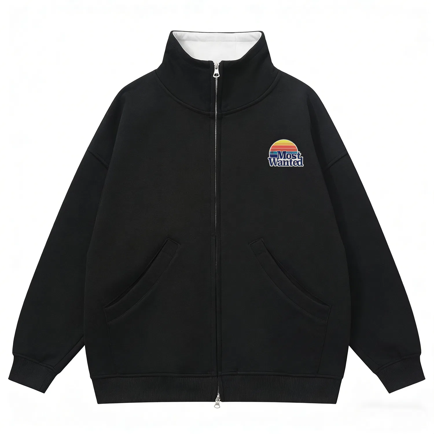 Детская толстовка с принтом Classic Rainbow Unisex MostwantedLab, Black