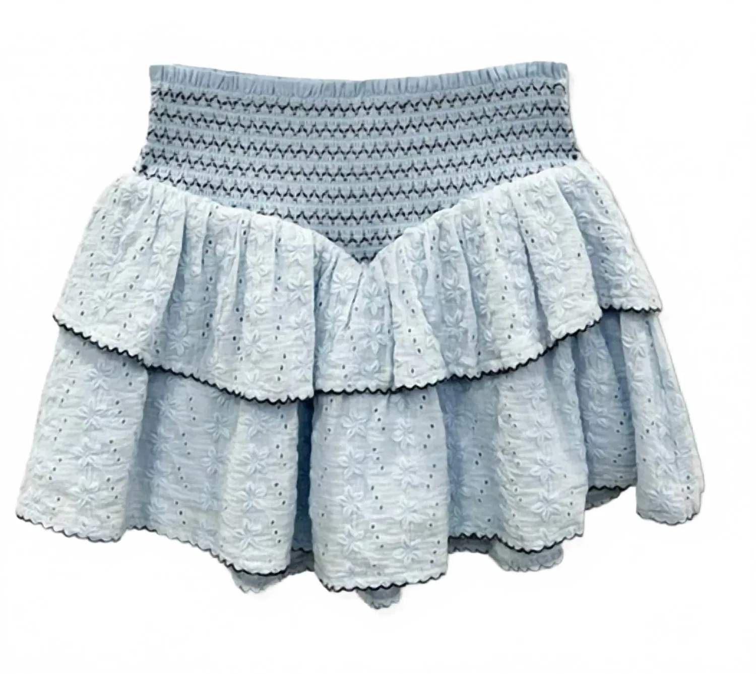 Детская юбка с фактурным цветочным принтом Karlie KatieJnyc, Baby Blue