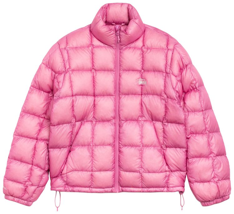 

Пуховик Stussy средней плотности, розовый