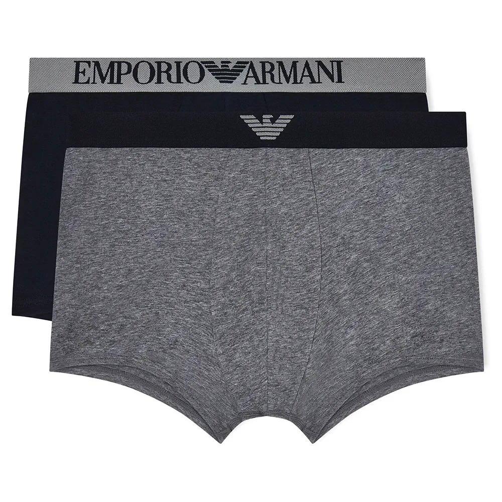 Трусы боксеры комплект 2 шт Emporio Armani, синий