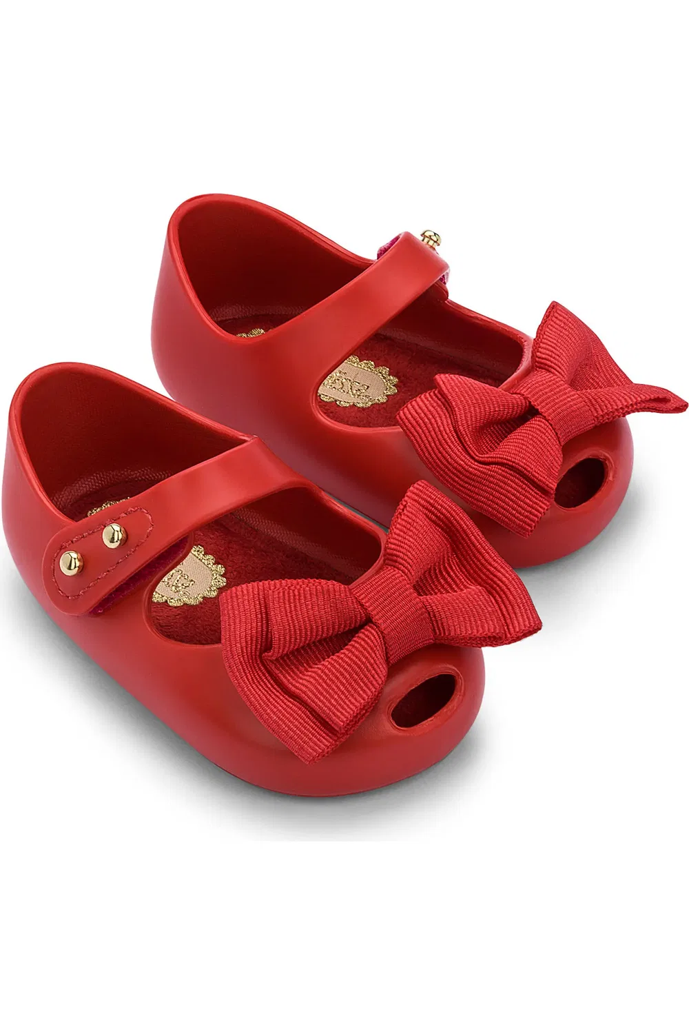 Детские туфли Мэри Джейн с бантом ароматизированные Mini Melissa, красный