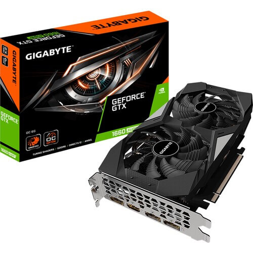 

Видеокарта Gigabyte GeForce GTX 1660 SUPER 6 ГБ (GV-N166SOC-6GD)