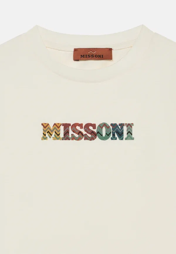 Футболка унисекс с принтом Missoni, слоновая кость — фото 3