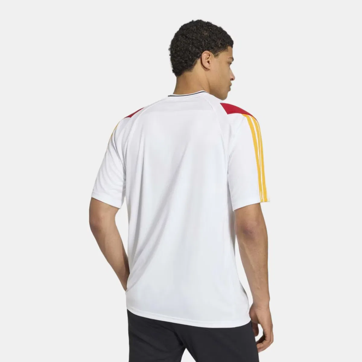 Мужская футболка, Tiro NP, adidas, белый желтый — фото 2
