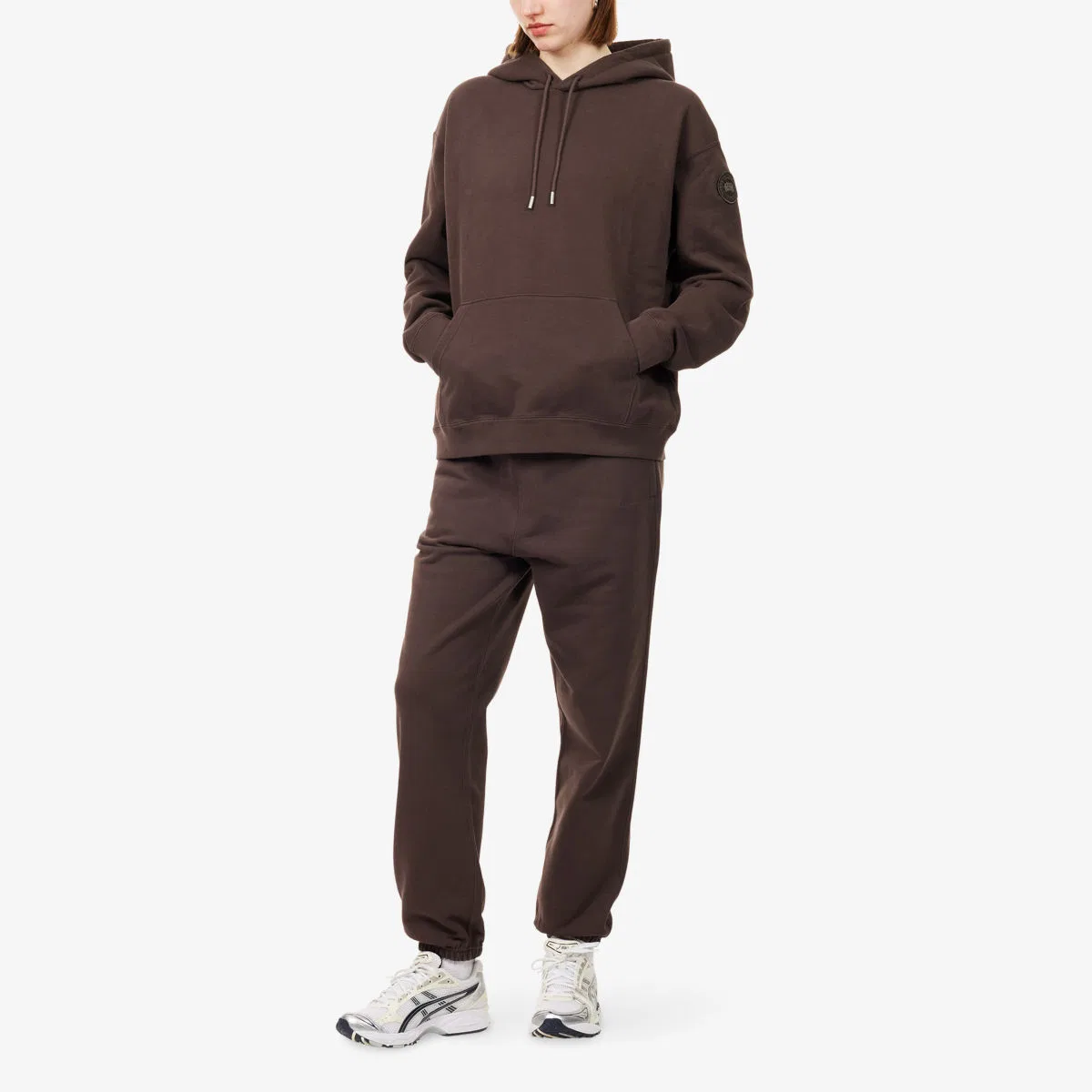 Спортивные штаны из вышитого хлопкового трикотажа Wander Canada Goose — фото 2