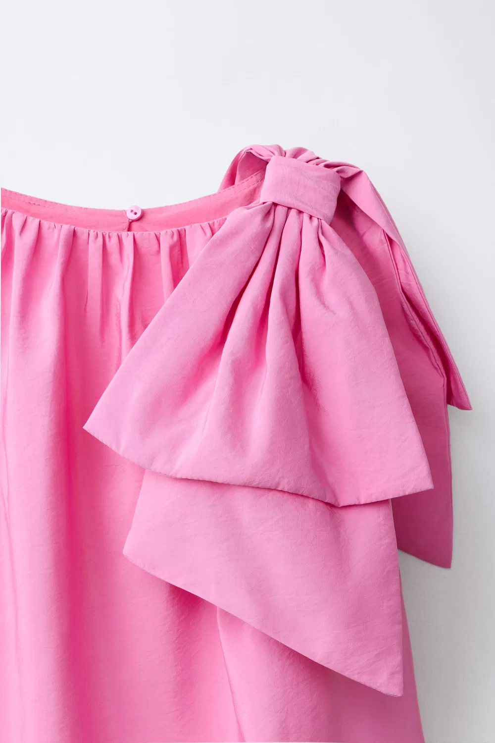 Платье с бантом ZARA, Dusty Pink — фото 3