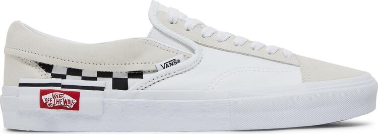 

Кеды Vans Slip-On CAP White Black Checkerboard, белый