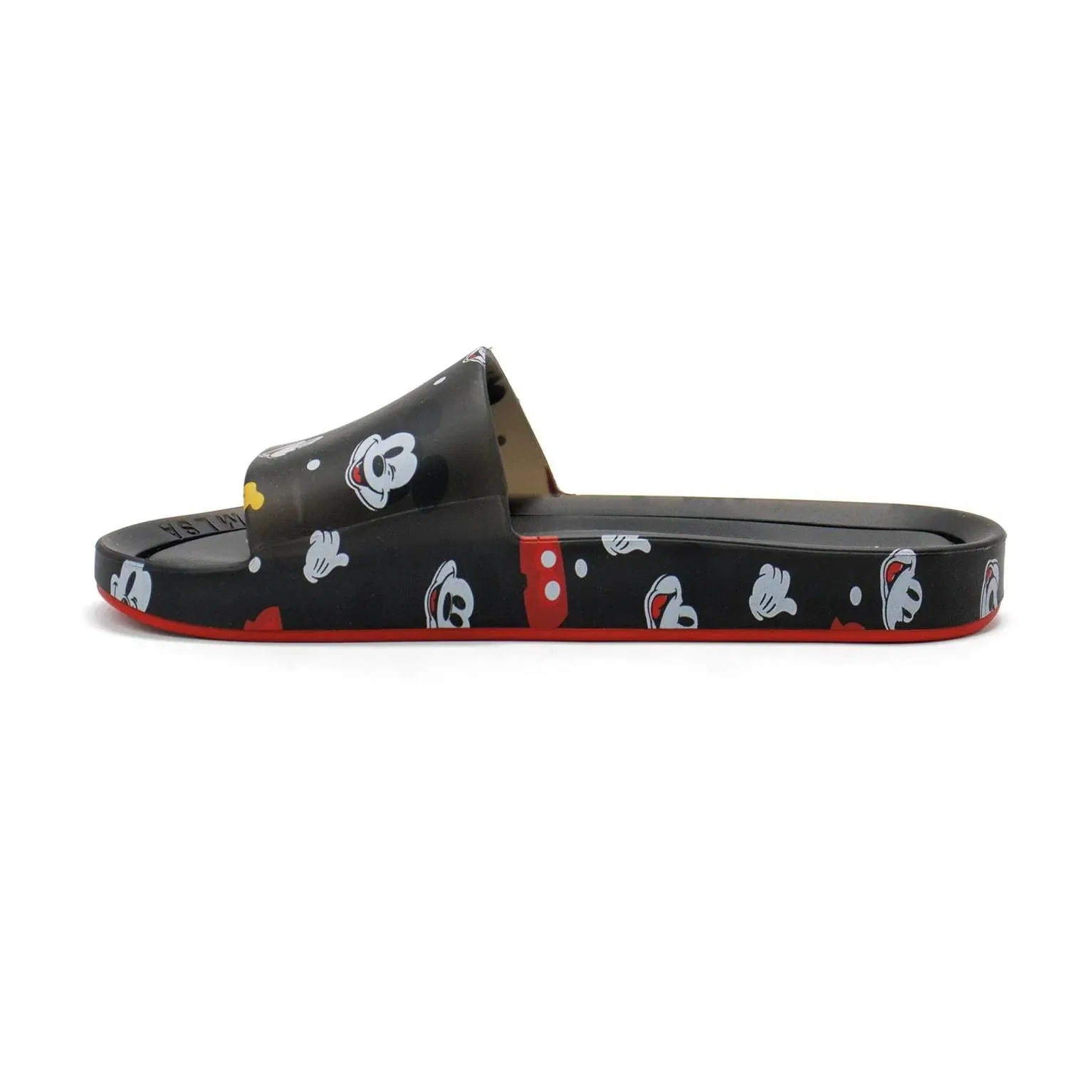 Детские сандалии-слайды с принтом Mickey and Friends Mini Melissa, Transparent Black