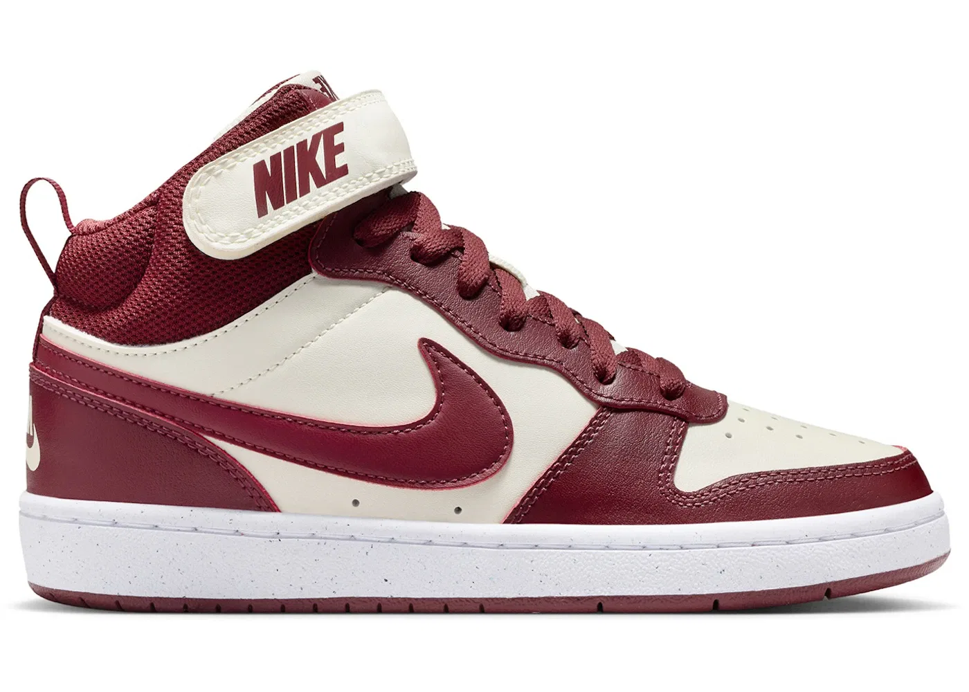 Детские кроссовки Lifestyle Nike Court Borough Mid 2, Soft Pearl/Dark Team Red