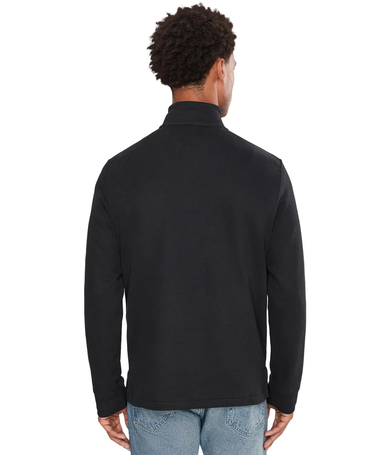Пуловер Estate-Rib с застежкой-молнией на четверть длины Polo Ralph Lauren, Polo Black — фото 4