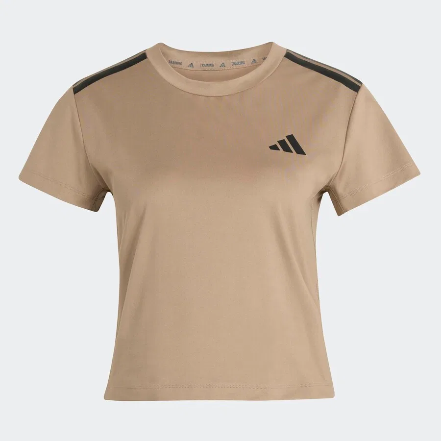 Спортивная футболка ADIDAS PERFORMANCE Performance Shirt 'HYG' бежевого цвета
