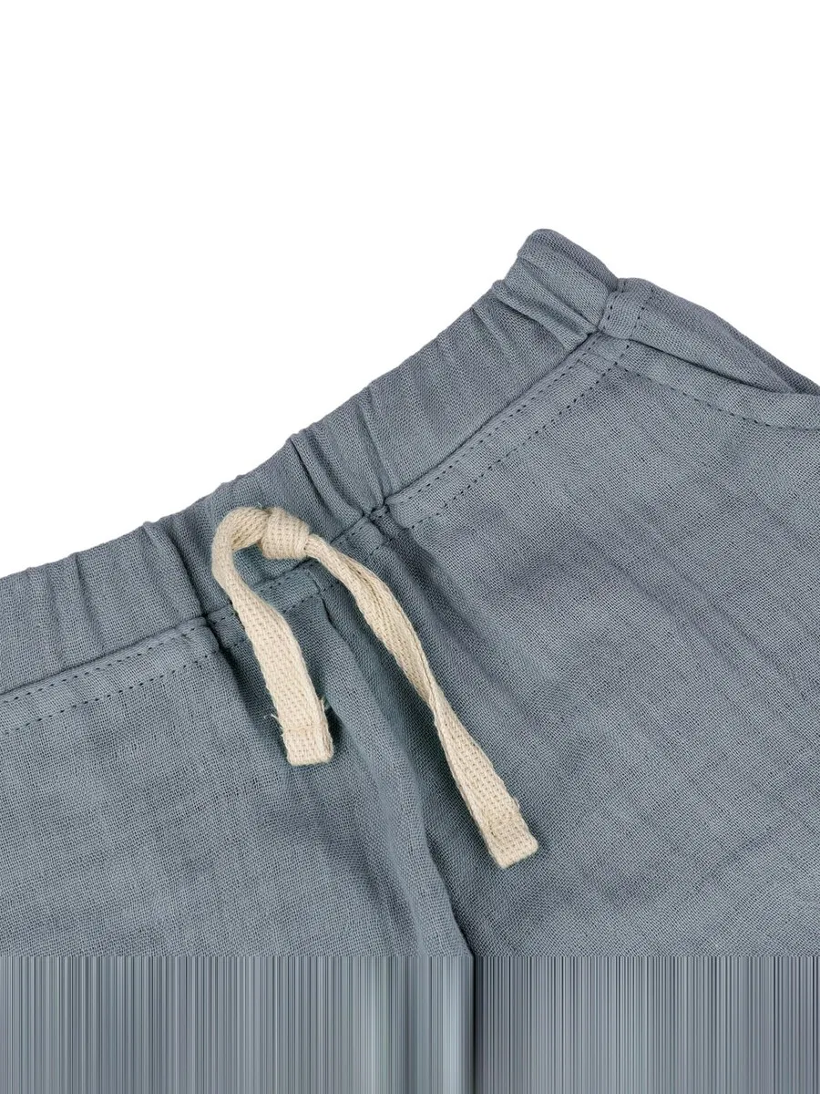 Шорты MAXIMO Regular Pants 'GOTS BABY BOY-Shorts Musselinstoff' синего цвета — фото 2