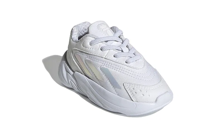 Детские кроссовки для малышей с радужными деталями Ozelia Adidas Originals, White — фото 4