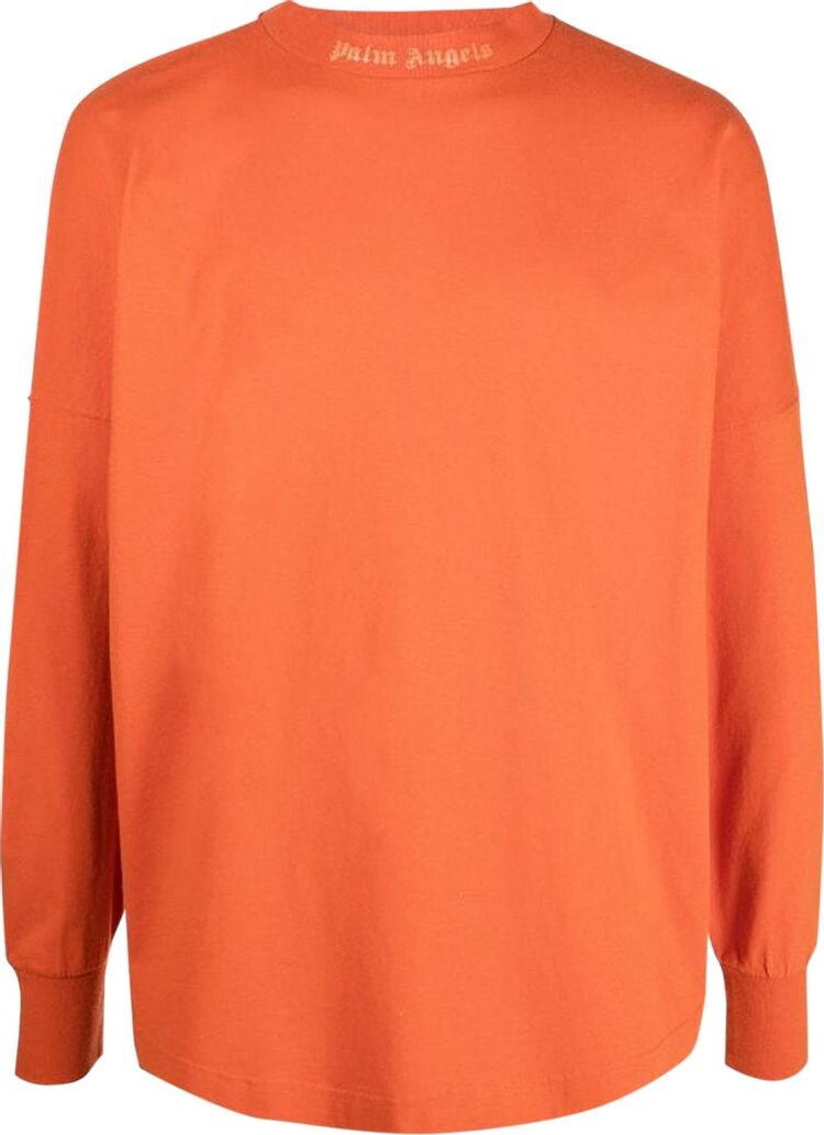 Лонгслив Palm Angels Glitter Classic Lg Over T Long-Sleeve 'Brick/Red', красный — фото 2