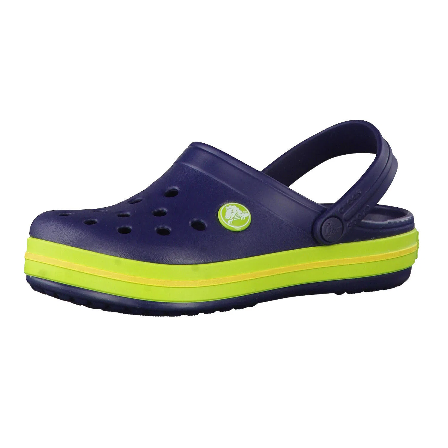 Детские сандалии с полосой в спортивном стиле Crocband Clog Crocs, Darkblau
