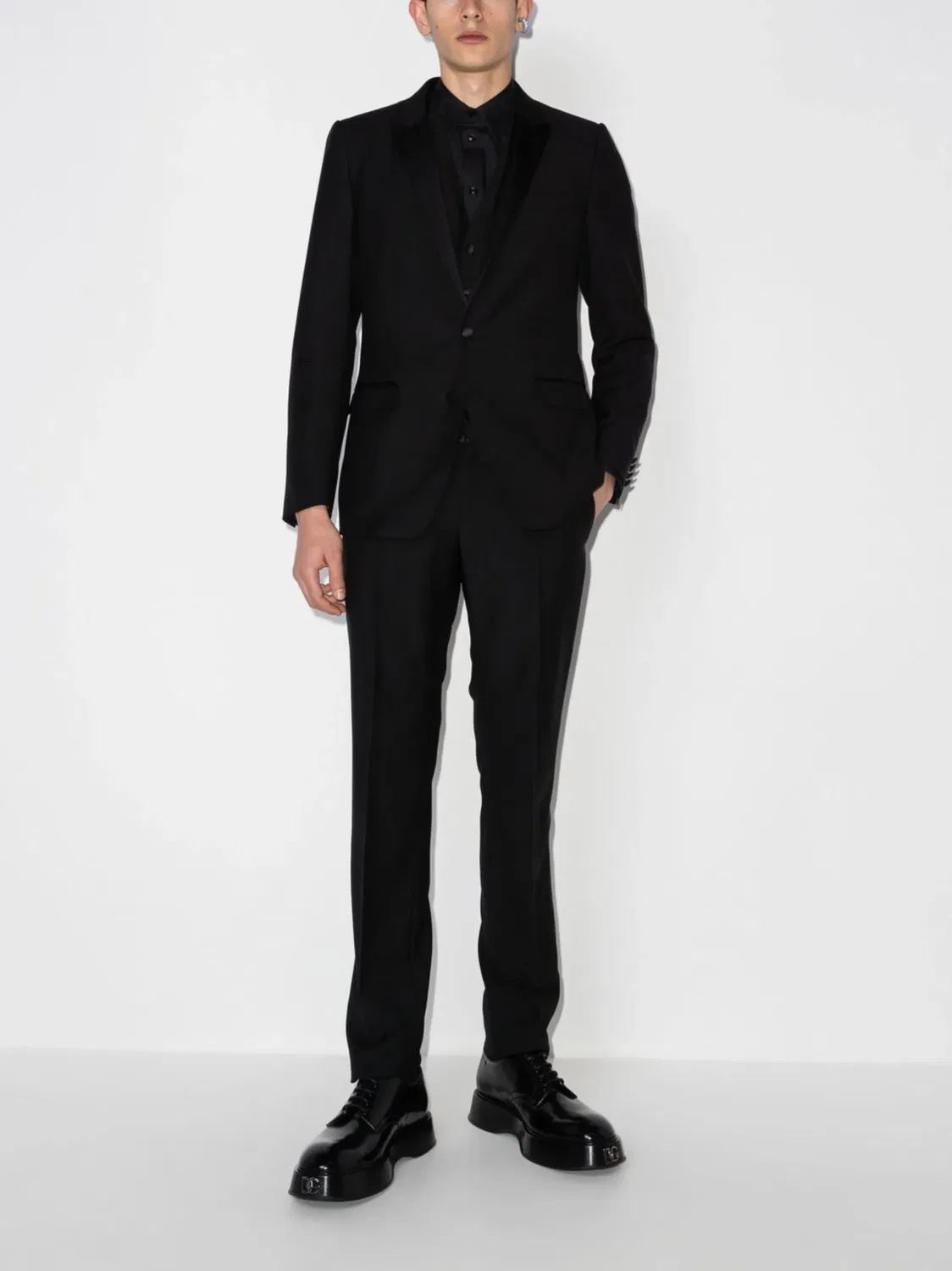 Dolce & Gabbana Трехпредметный Черный Ужинный Костюм — фото 2