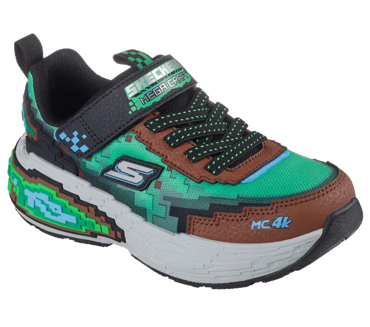 Детские кроссовки Mega-Craft 4K Skechers, коричневый/мультиколор — фото 4