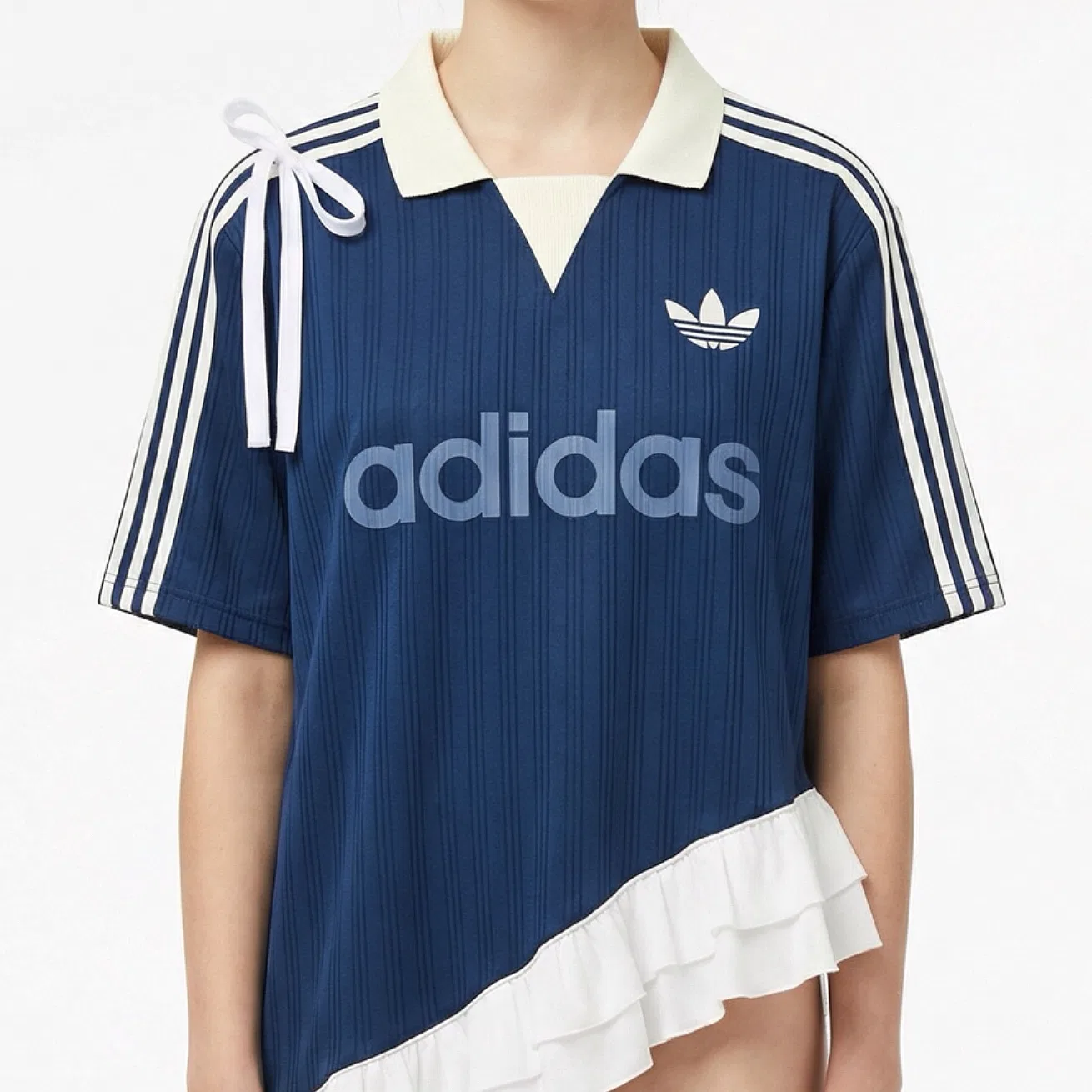 Женская футболка с принтом Adidas Originals, Breeze Ballet-Marine Blue — фото 4