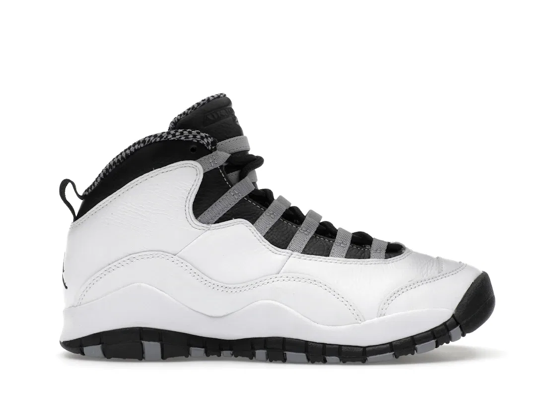 Детские кроссовки Lifestyle с модельным номером Jordan 10 Retro Jordan, White/Light Steel Grey/Dark Powder Blue/Black