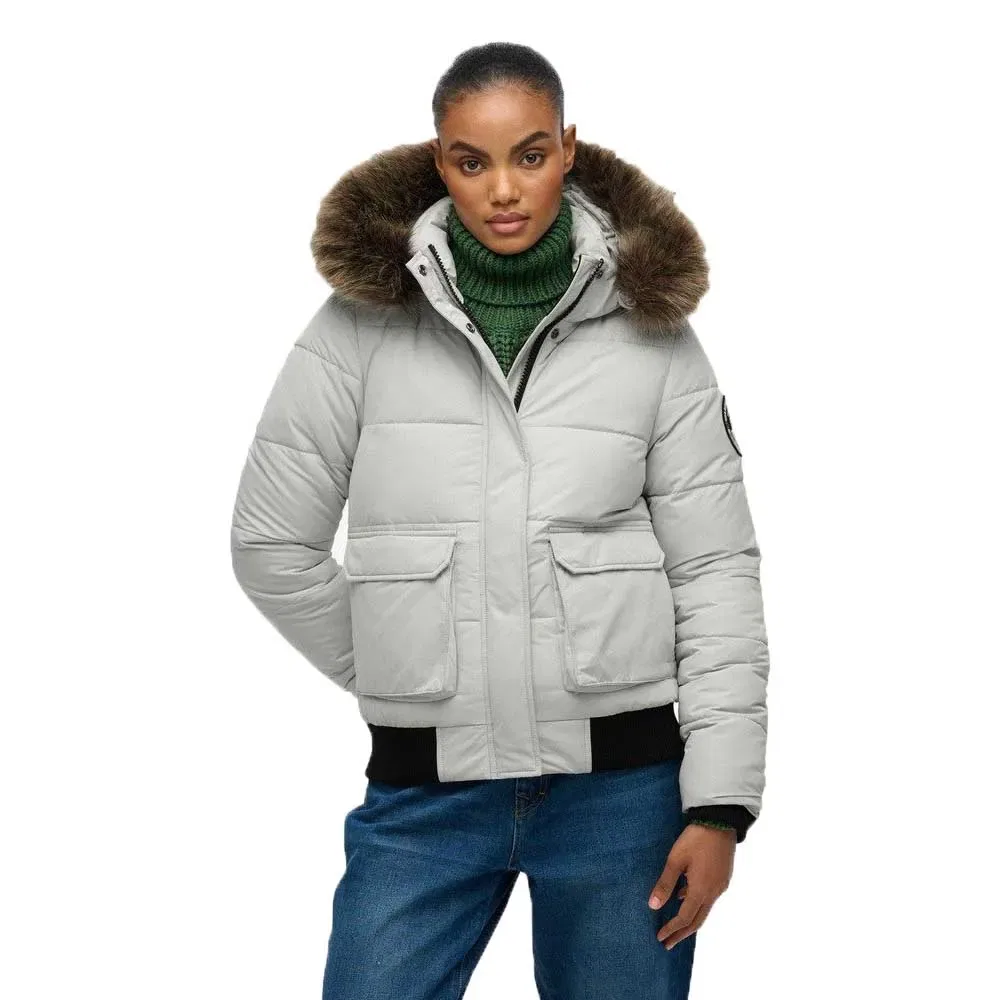 Куртка-бомбер Everest Ella Superdry, серый