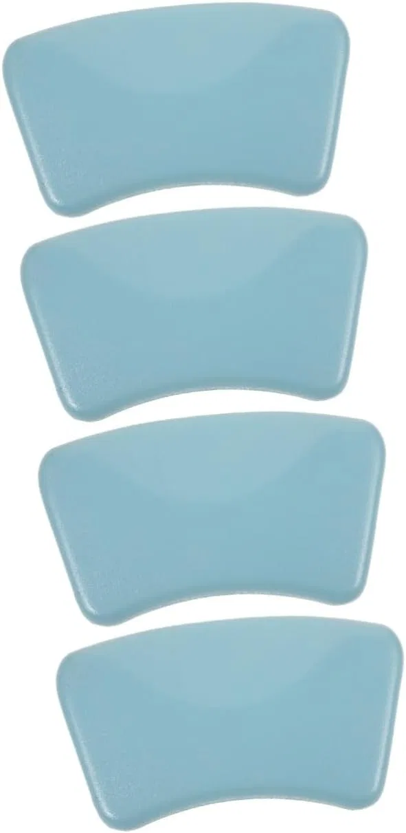 Набор банных подушек 4 шт, PU подушка, 27x15x5 см, Sky Blue Minkissy