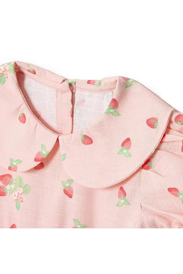 Детское платье для девочек хлопковое Hellobaby baby girl berry belle Ebebek Hello Baby, Pink Printed — фото 3