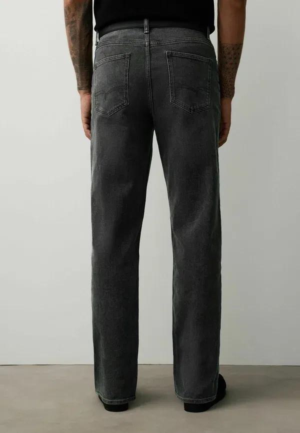 Джинсы деним Relaxed fit - belted jeans Next, grey denim, серый — фото 2
