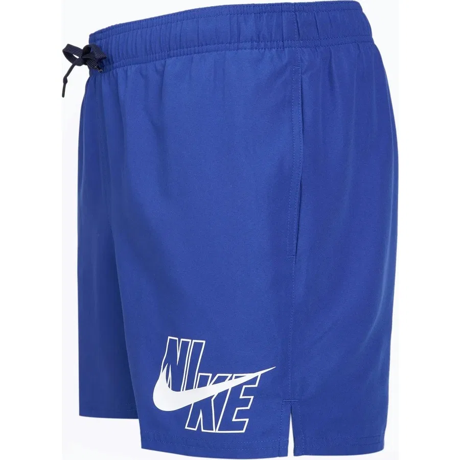 Пляжные шорты с быстросохнущей ткани, модель Swim Logo 5" Volley, Nike, Синий — фото 3