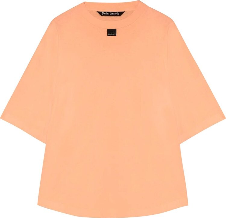 

Футболка Palm Angels Blurred Logo Over Tee 'Orange', оранжевый