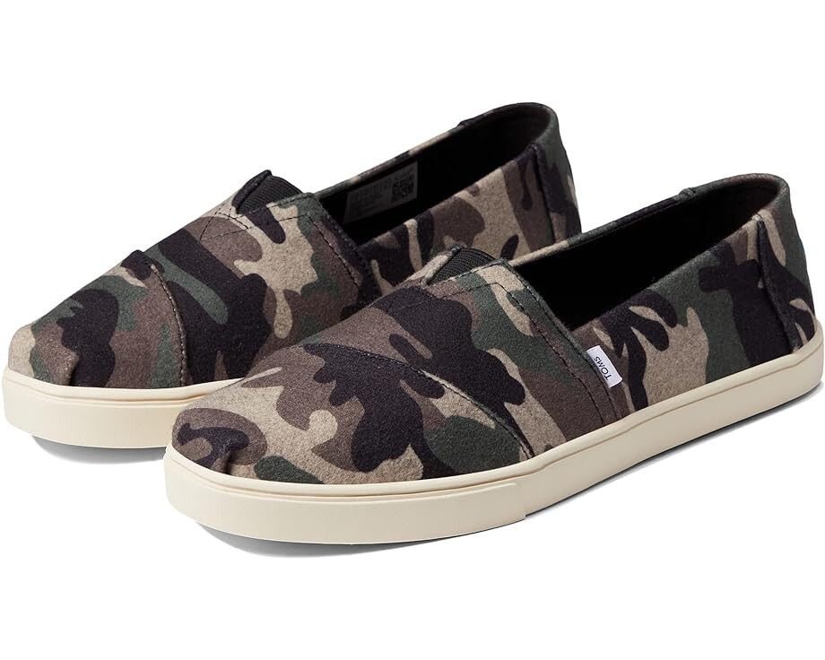 

Кроссовки TOMS Alpargata Cupsole, цвет Green Multi Camo Felt