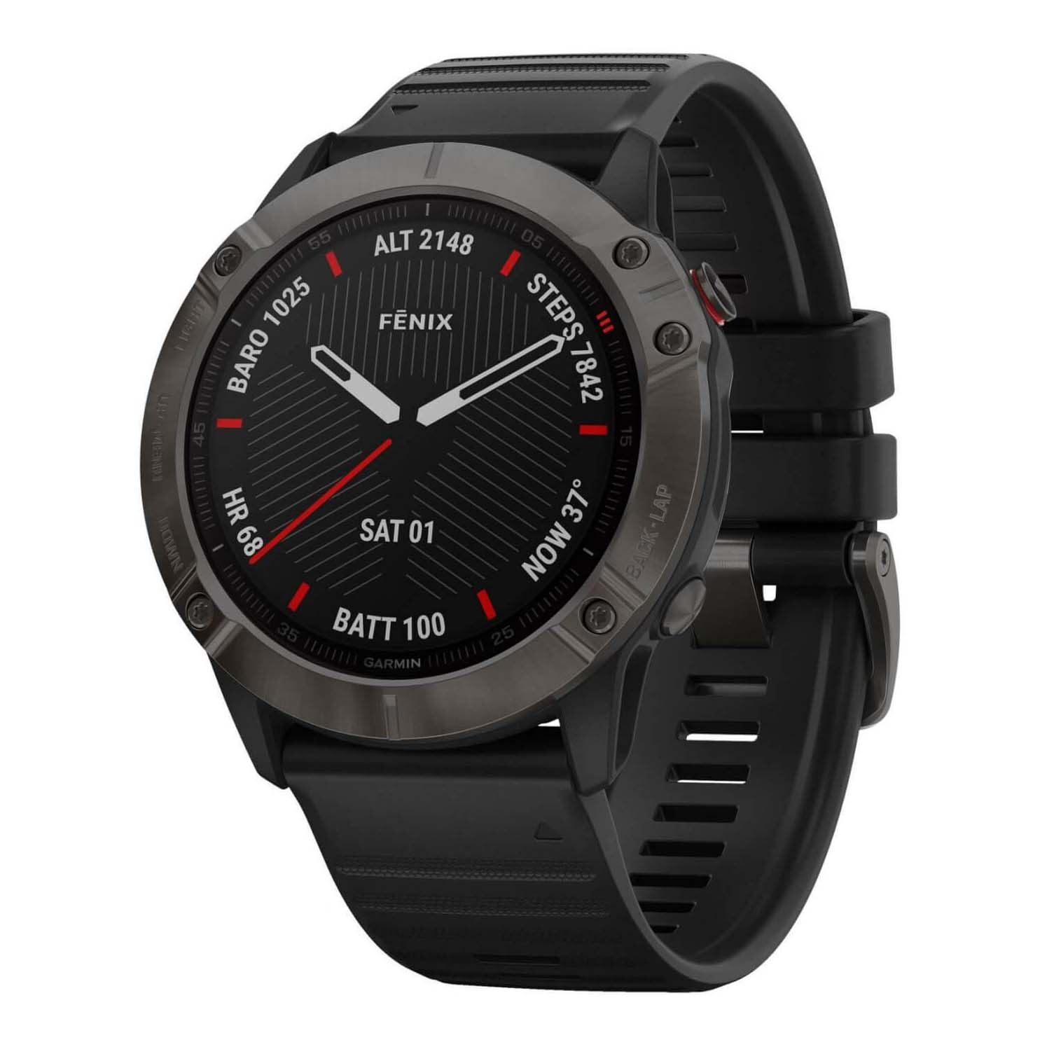 

Умные часы Garmin Fenix 6S Sapphire, серый с черным ремешком, Черный, Умные часы Garmin Fenix 6S Sapphire, серый с черным ремешком