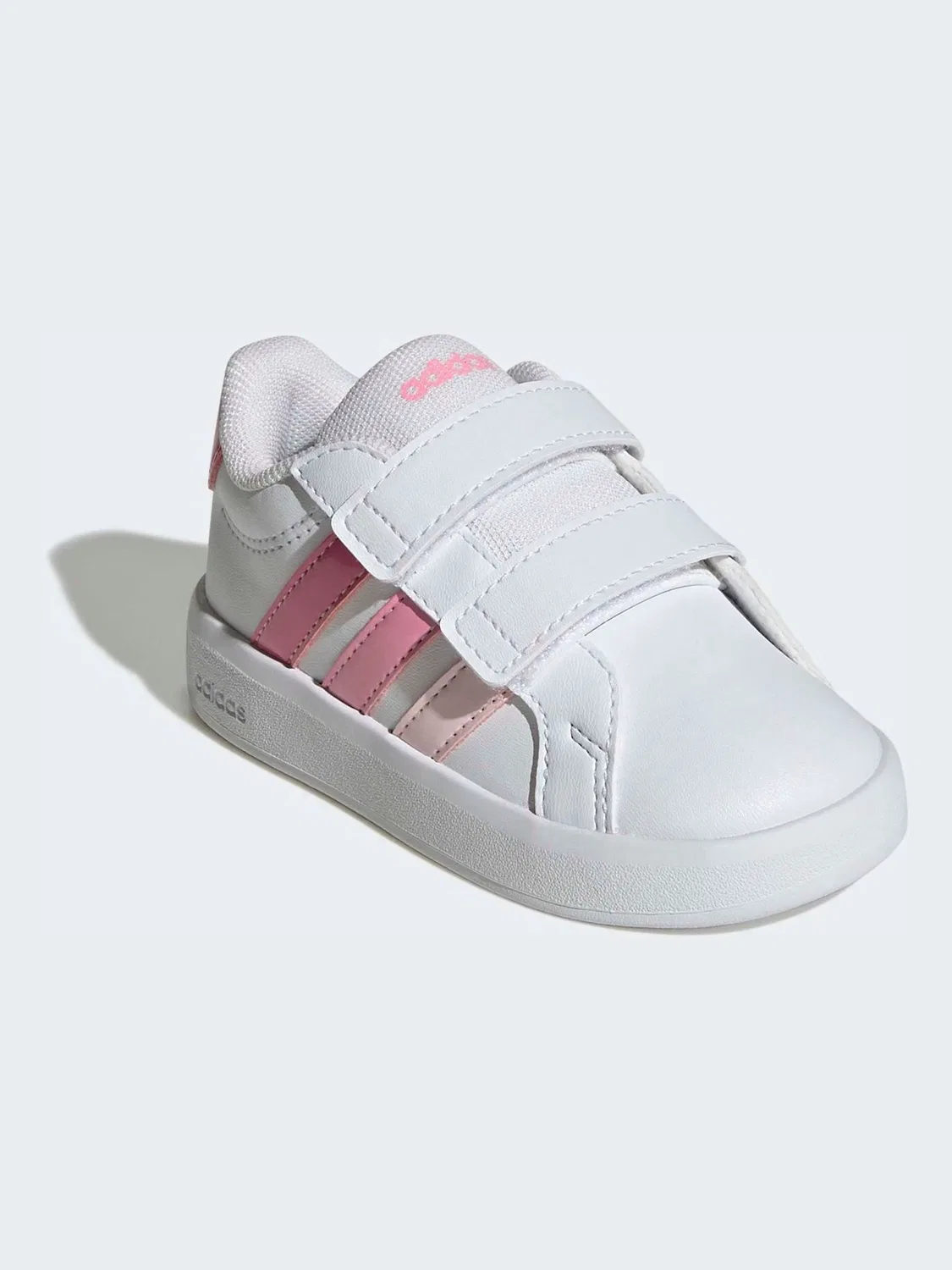 Кроссовки теннисные Grand Court 3.0 adidas, белый/розовый