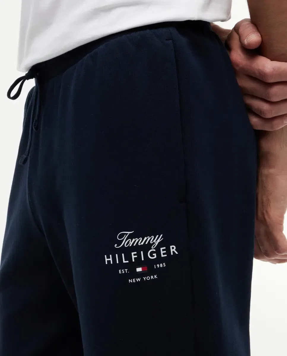 Мужские спортивные штаны без манжет Tommy Hilfiger, Azul Marino — фото 4