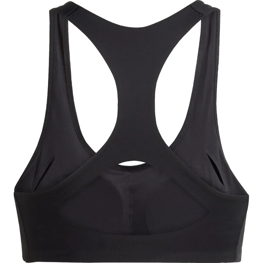 Спортивный бюстгальтер средней поддержки Adizero Run Medium Support Bra adidas, Черный — фото 4