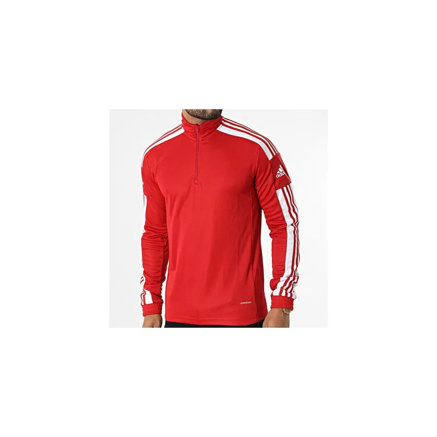 Мужской свитшот с длинным рукавом и молнией Squad 21 Zipped Neck adidas, Красный