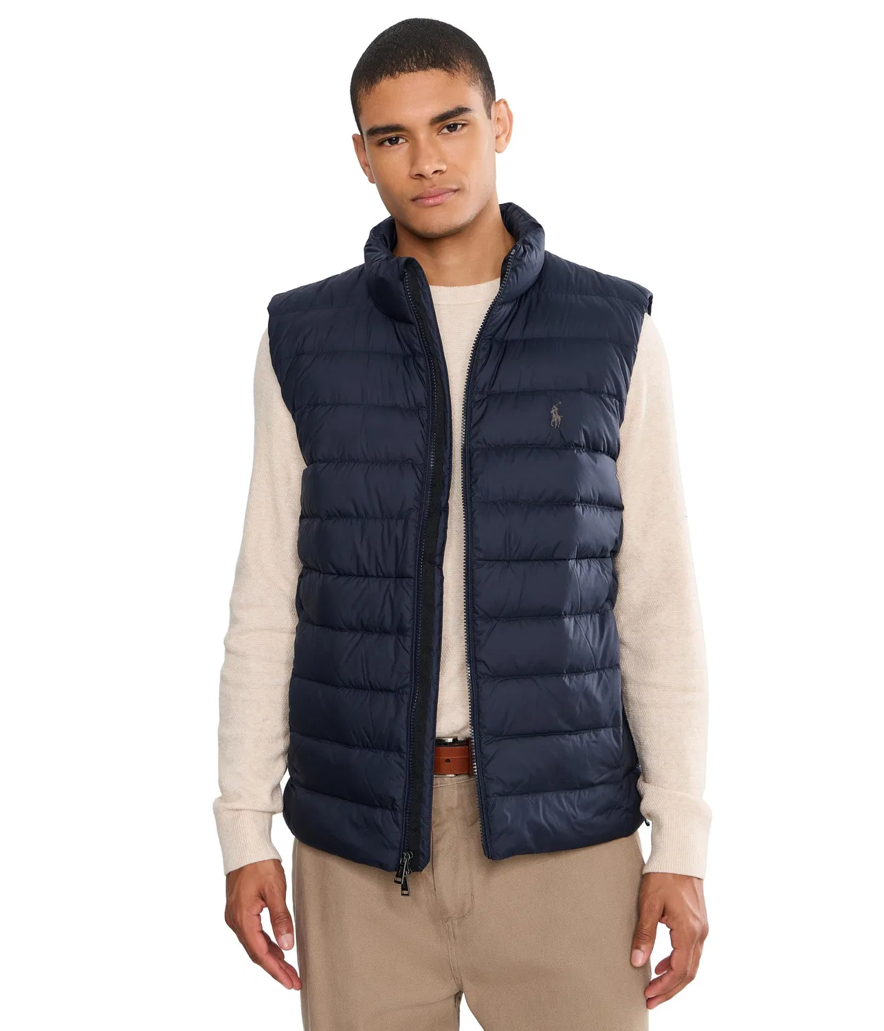 Пуховый жилет упаковываемый The Colden Packable Down Vest Polo Ralph Lauren, Collection Navy