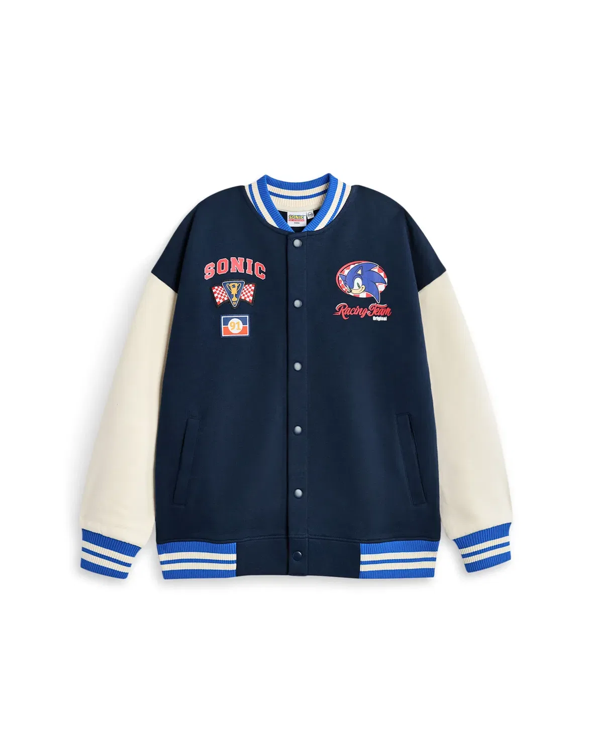 Детская куртка-бомбер для мальчиков Varsity Jacket Sonic The Hedgehog, Blue